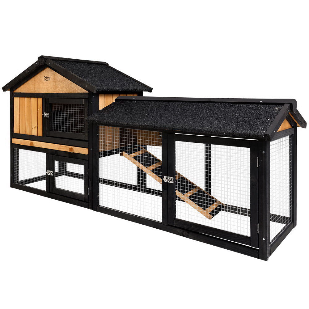 Chicken Coop Rabbit Hutch Wooden Pet Cage - XL