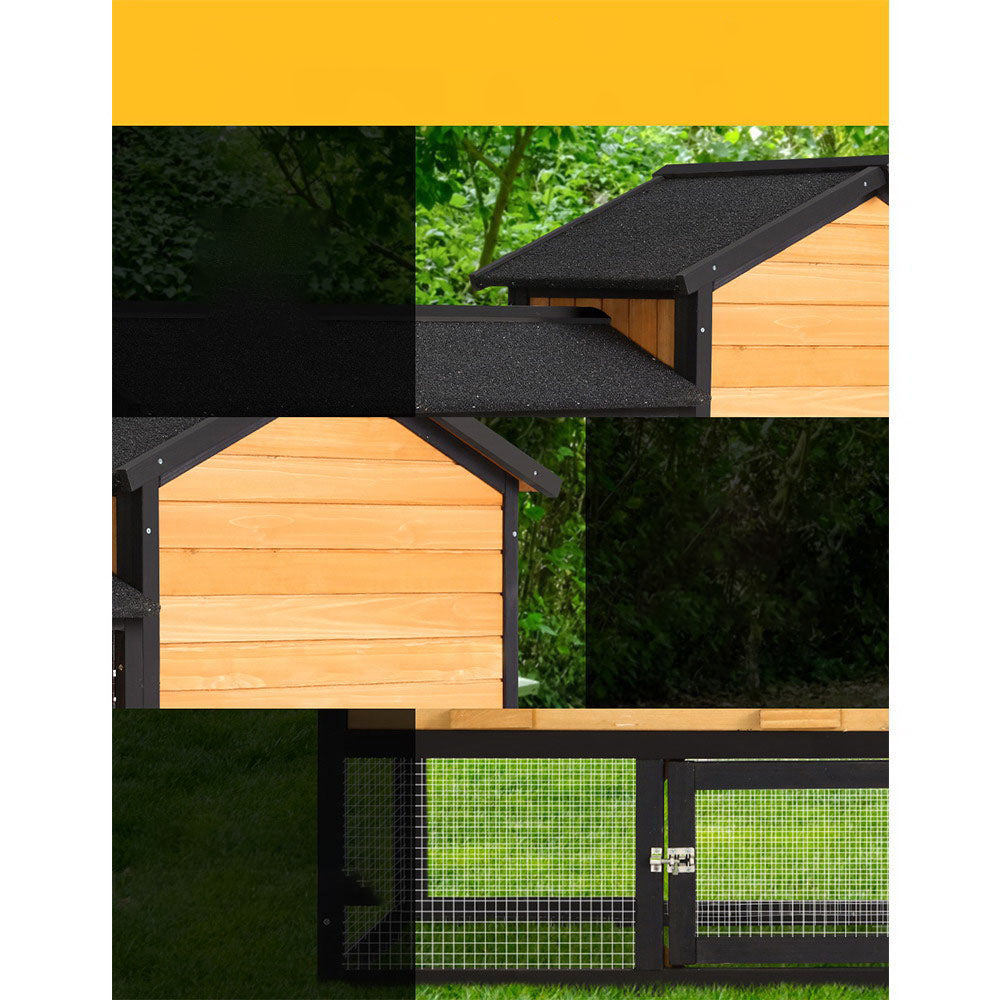 Chicken Coop Rabbit Hutch Wooden Pet Cage - XL