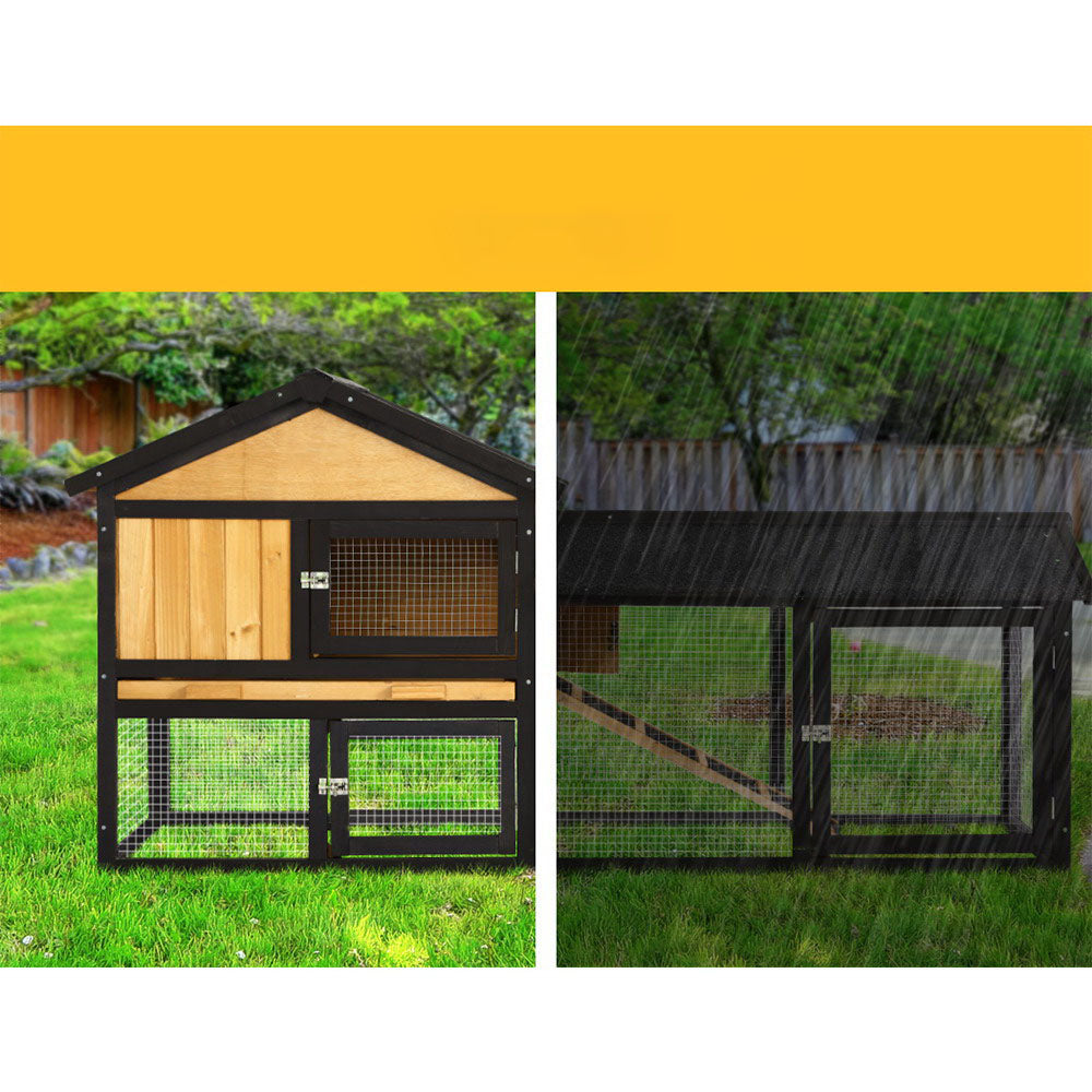 Chicken Coop Rabbit Hutch Wooden Pet Cage - XL