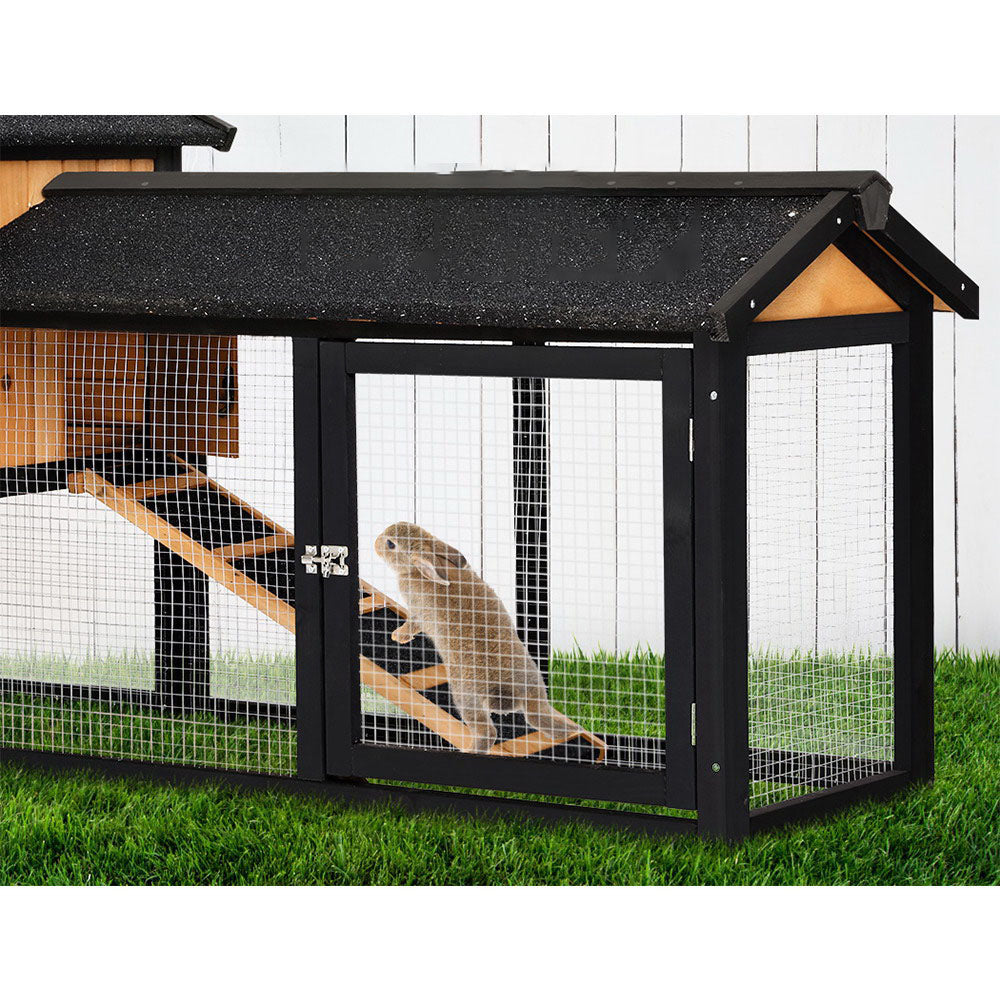 Chicken Coop Rabbit Hutch Wooden Pet Cage - XL