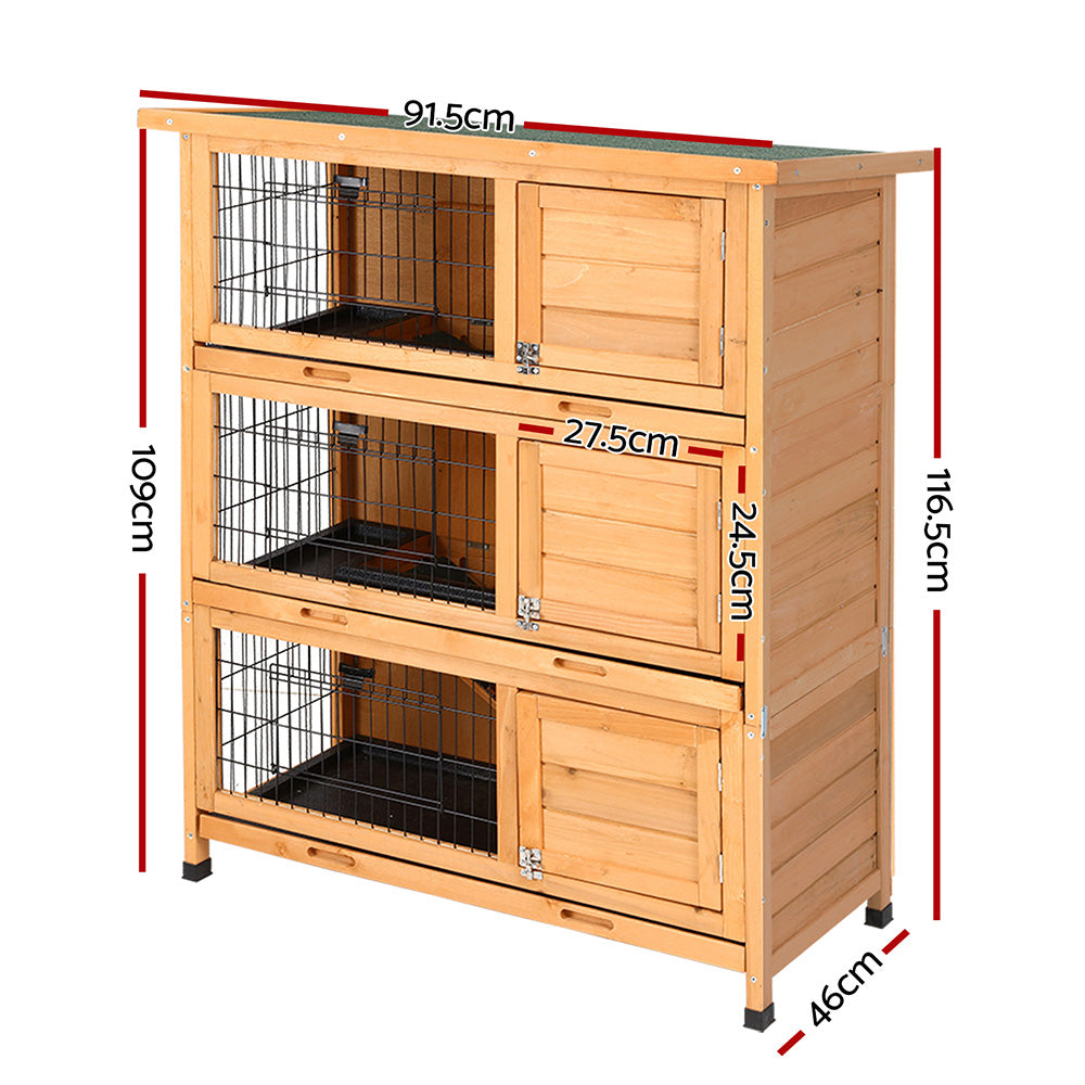 Chicken Coop Rabbit Hutch Wooden Pet Cage - L