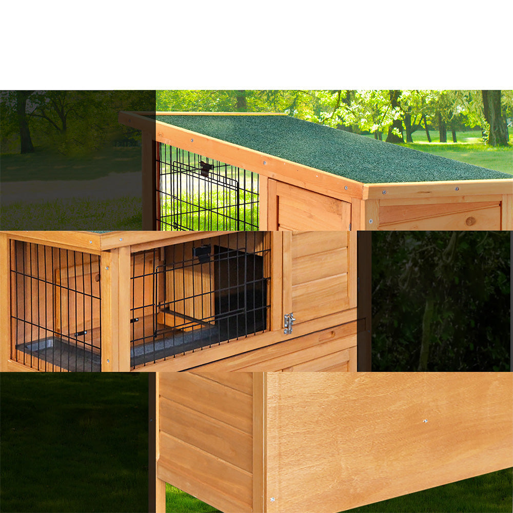 Chicken Coop Rabbit Hutch Wooden Pet Cage - L