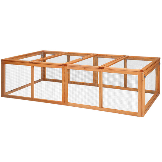 Wooden Pet Rabbit Hutch Chicken Coop Cage