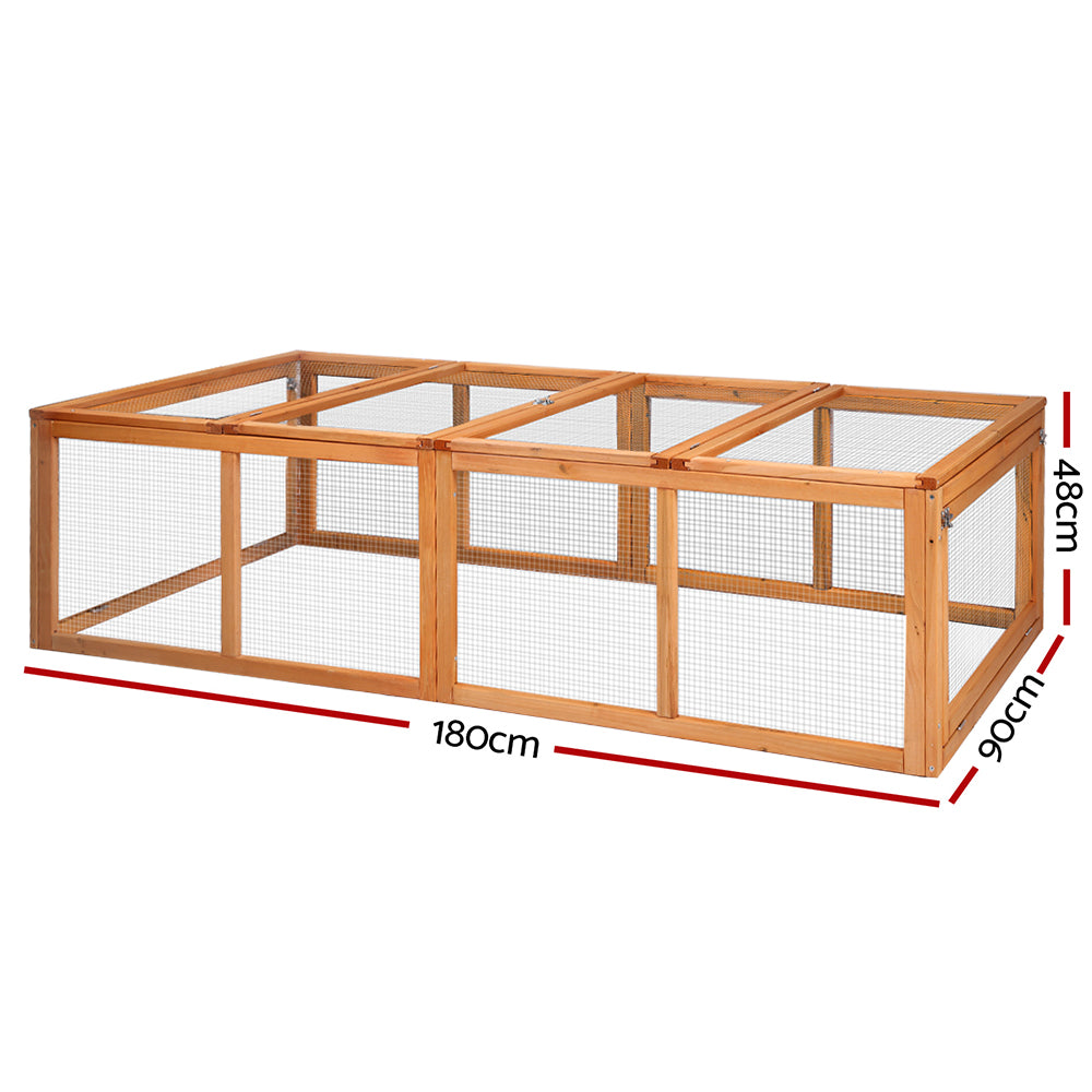 Wooden Pet Rabbit Hutch Chicken Coop Cage