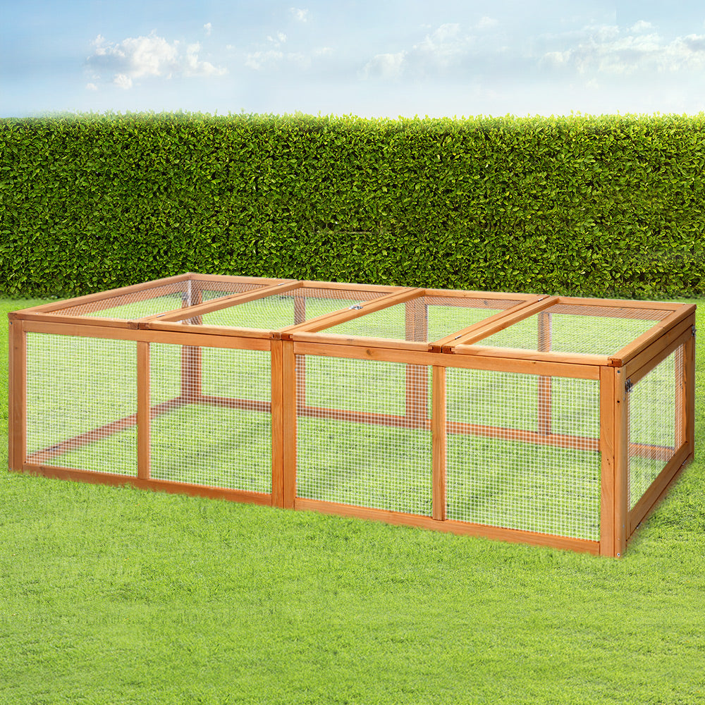 Wooden Pet Rabbit Hutch Chicken Coop Cage