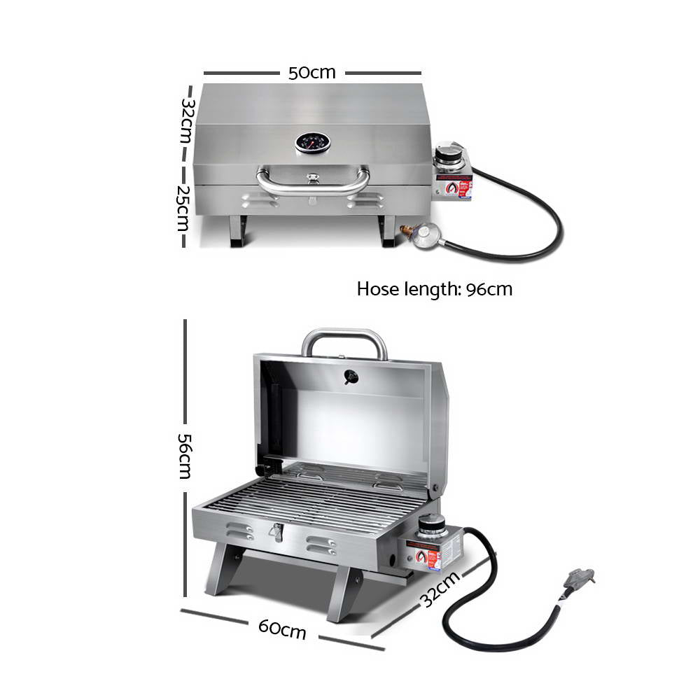 Stainless Steel Portable Gas BBQ Grill Heater