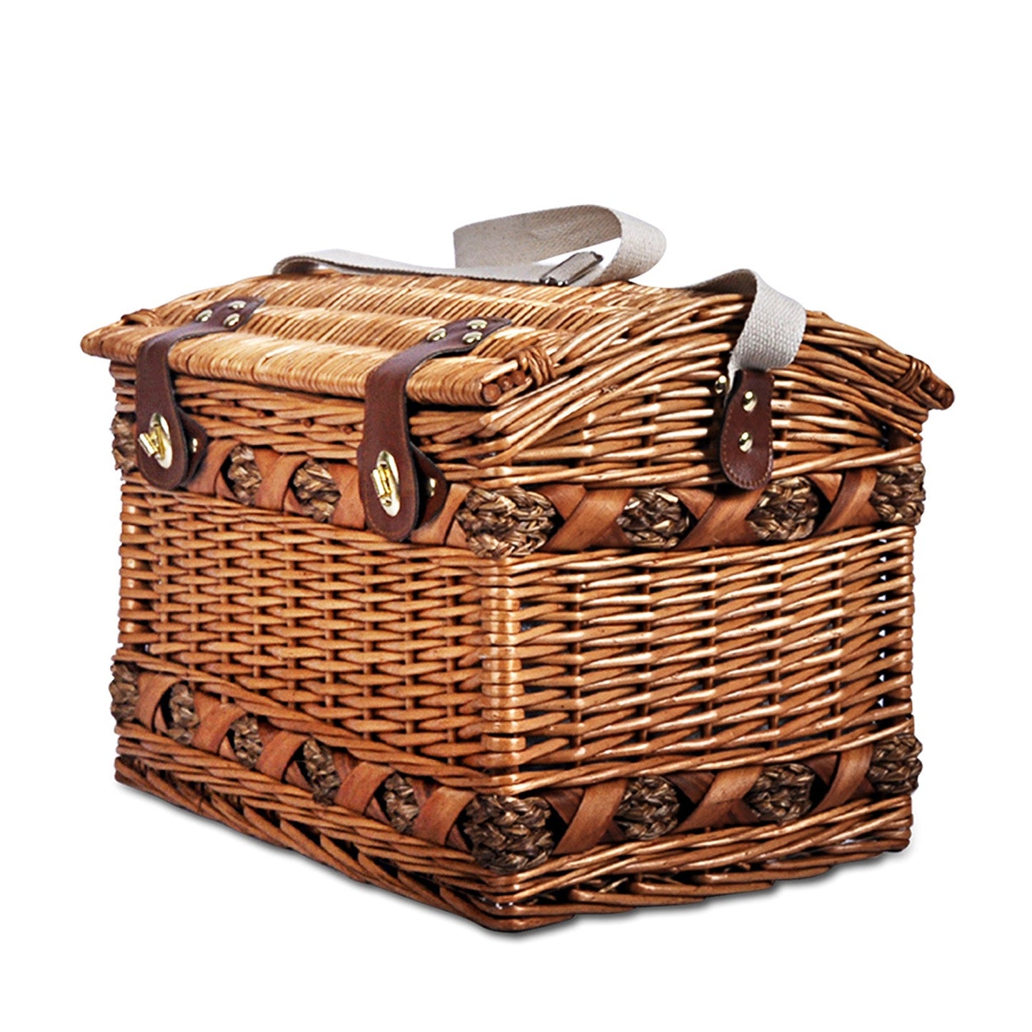 Picnic Basket Baskets Wicker - For 4 Persons