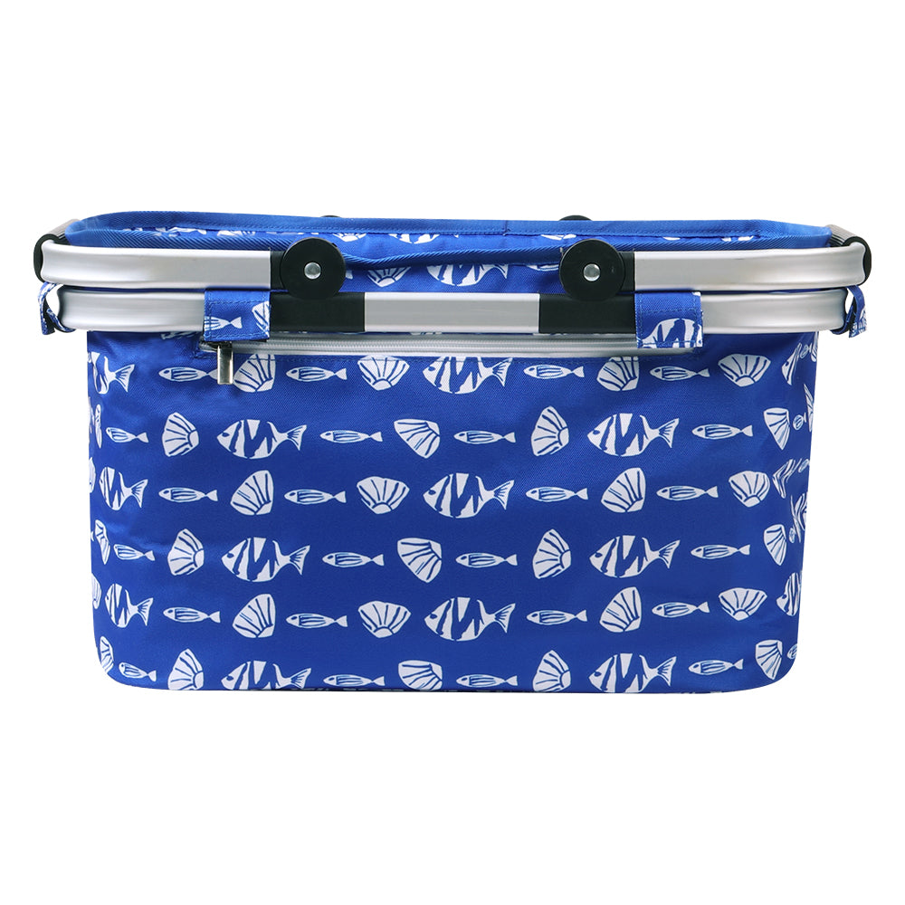 Picnic Bag Basket FoldingHamper Camping Hiking Insulated