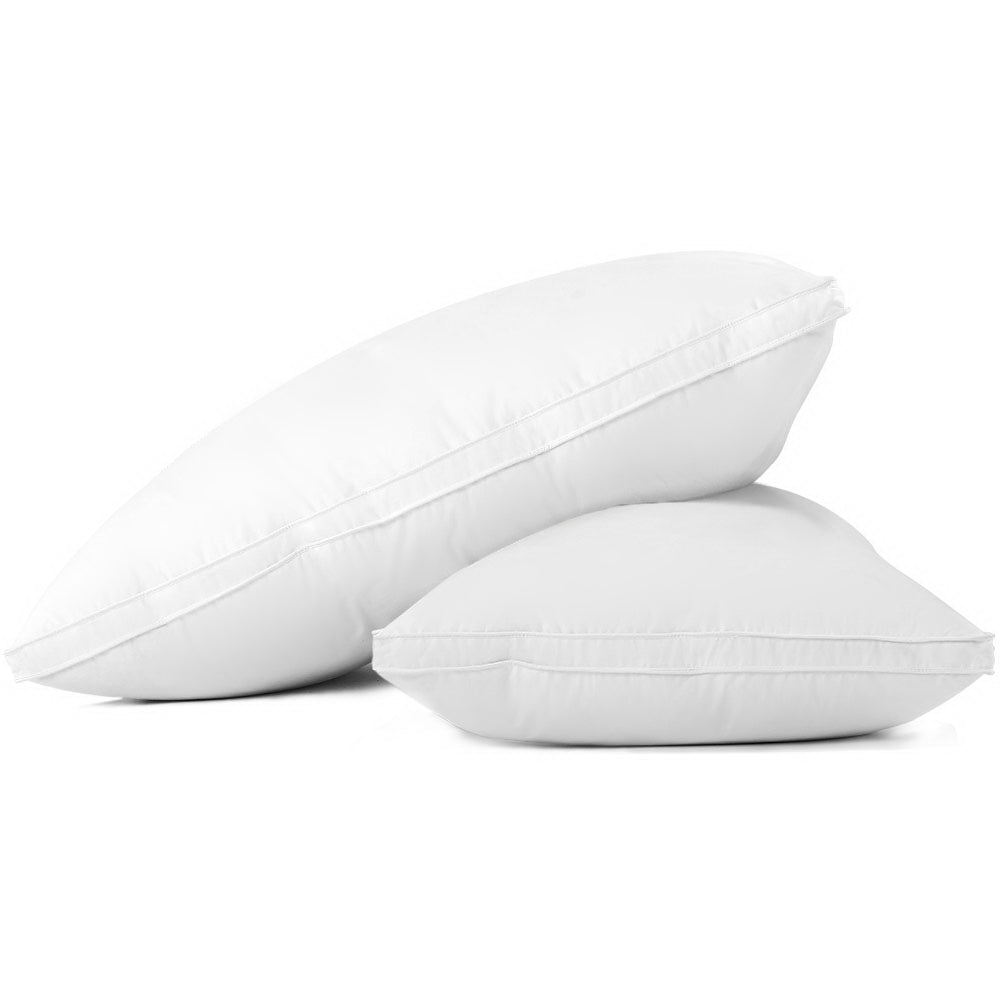 Duck Feather Down Bed Pillow - Twin Pack