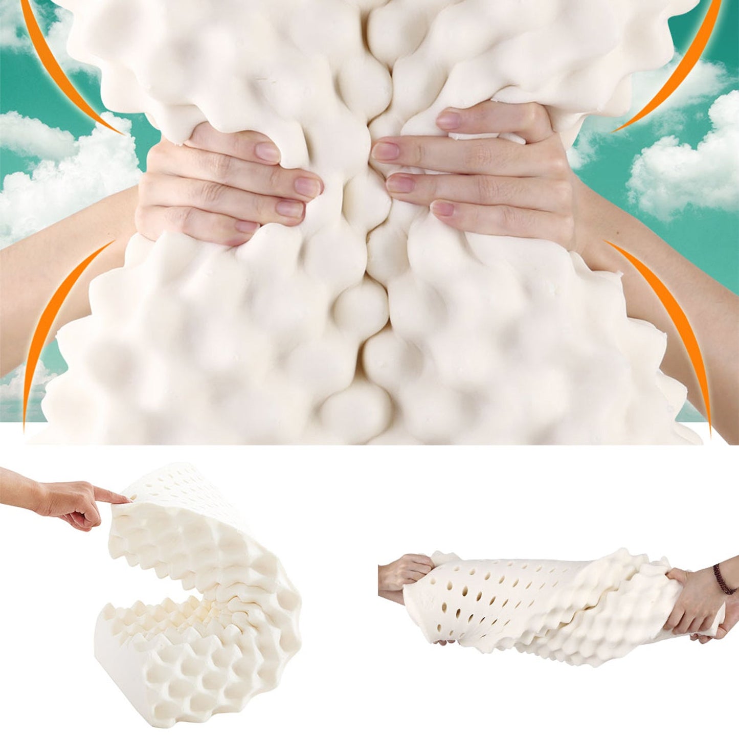 Natural Latex Pillow - Set of 2