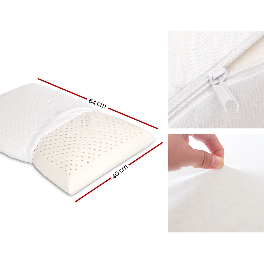 Natural Latex Bed Pillow - Set of 2