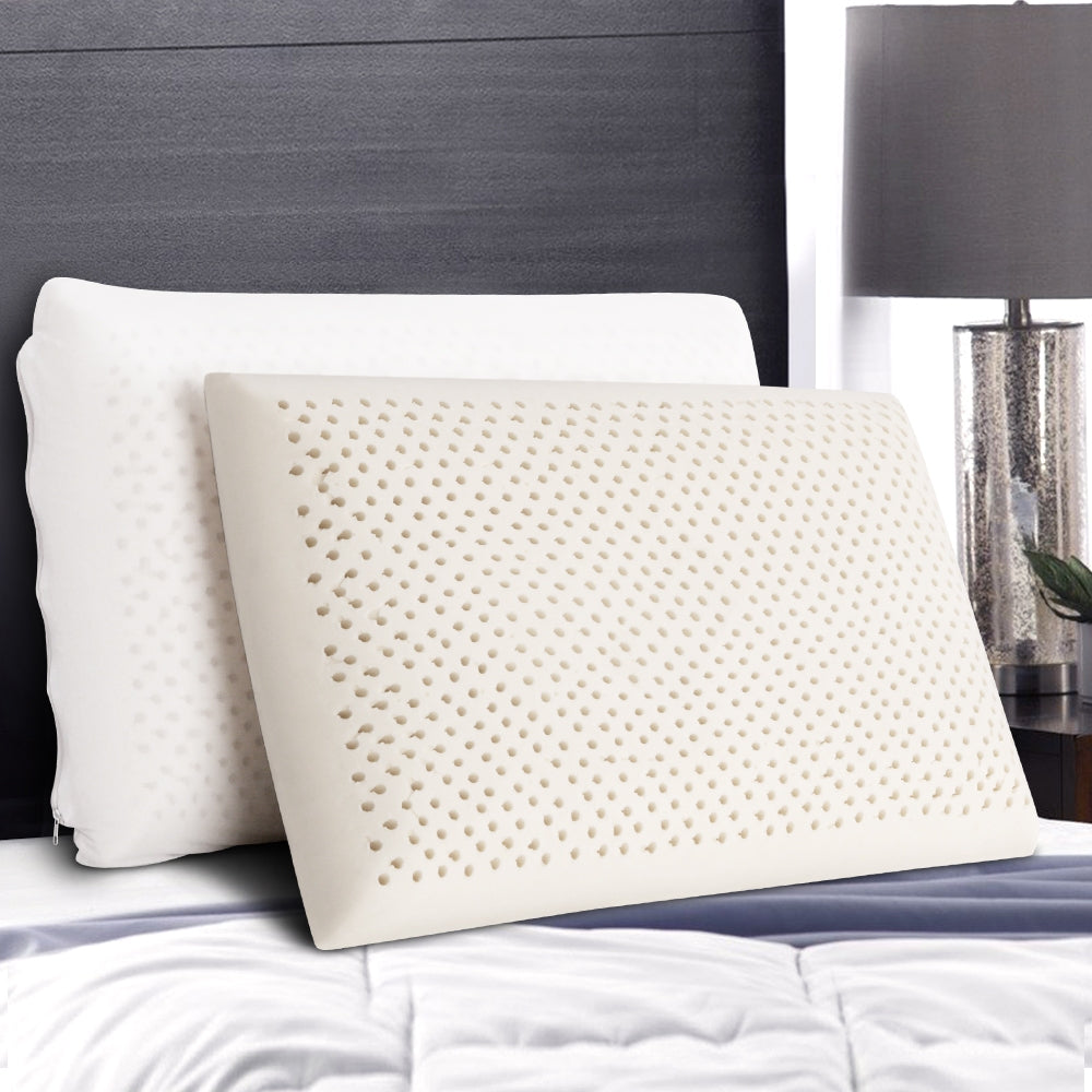 Natural Latex Bed Pillow - Set of 2