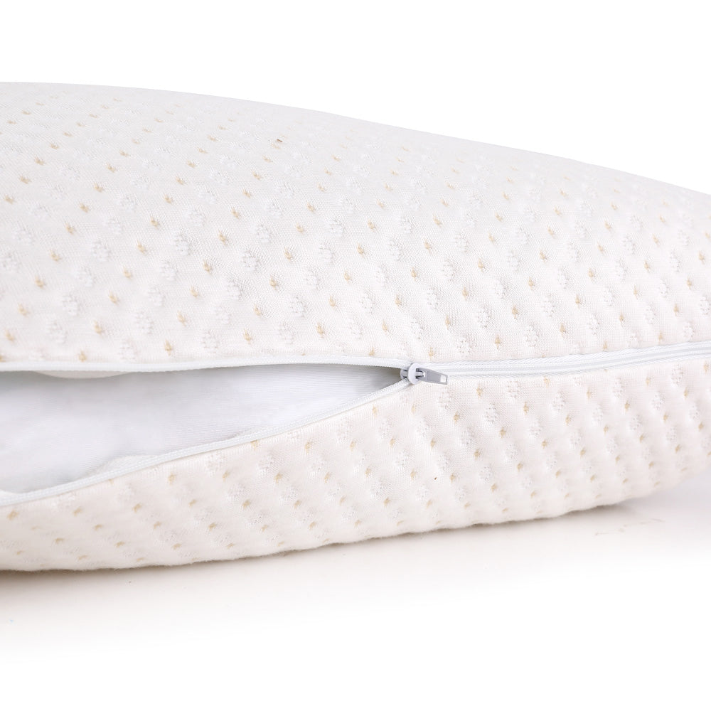 Bamboo memory Foam Bed Pillow - Set of 2