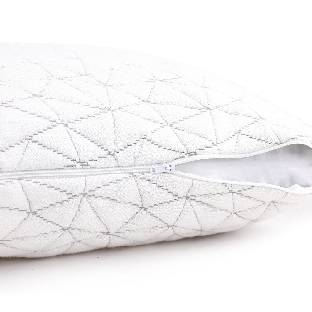 Rayon King Memory Foam Bed Pillow - Set of 2