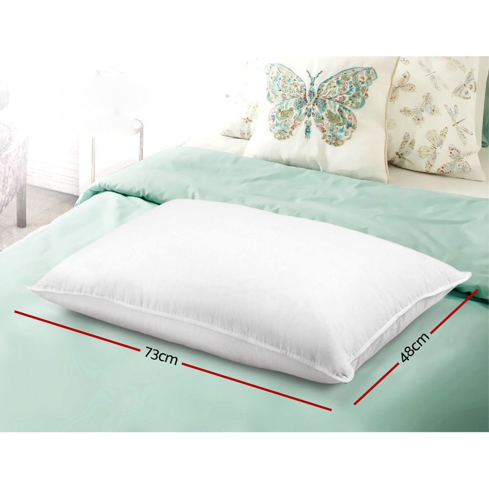 Firm Cotton Bed Pillows - Set of 4