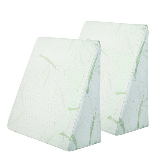 Bedding Memory Wedge Pillow Neck Back Support with Cover 2X - Bamboo