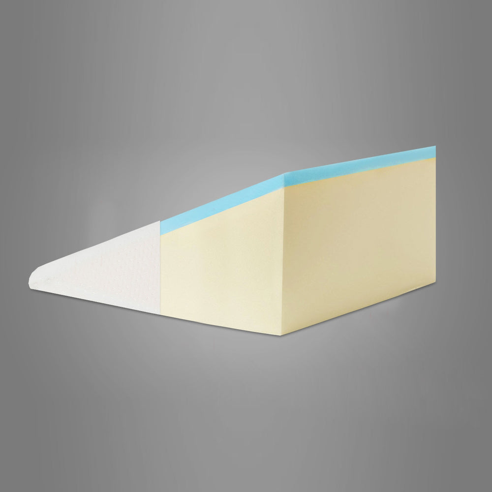 Bed Wedge Back Support Pillow Bamboo Fabric - Beige
