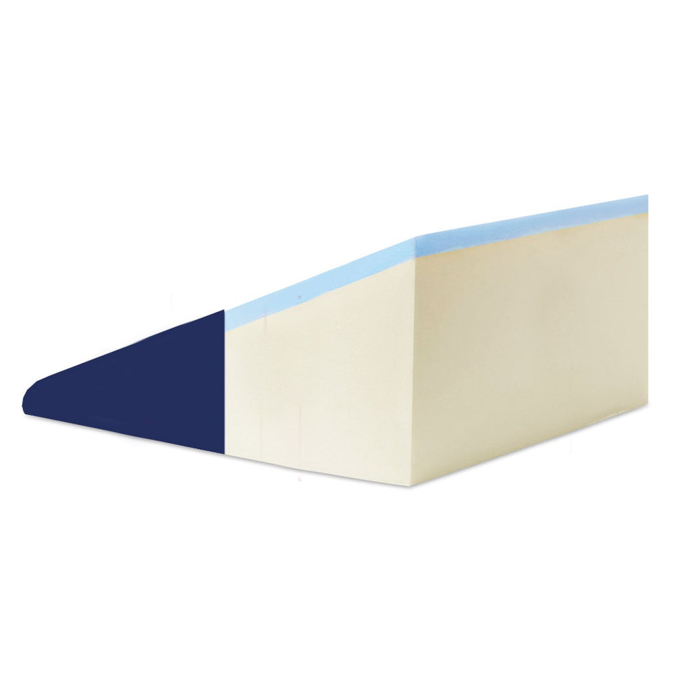 Bed Wedge Back Support Pillow Bamboo Fabric - Blue