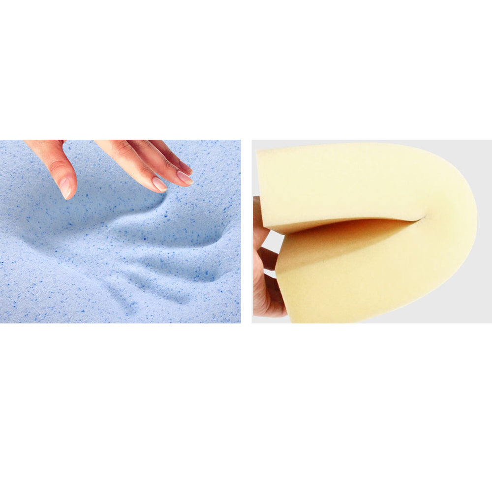 Bed Wedge Back Support Pillow Bamboo Fabric - Blue