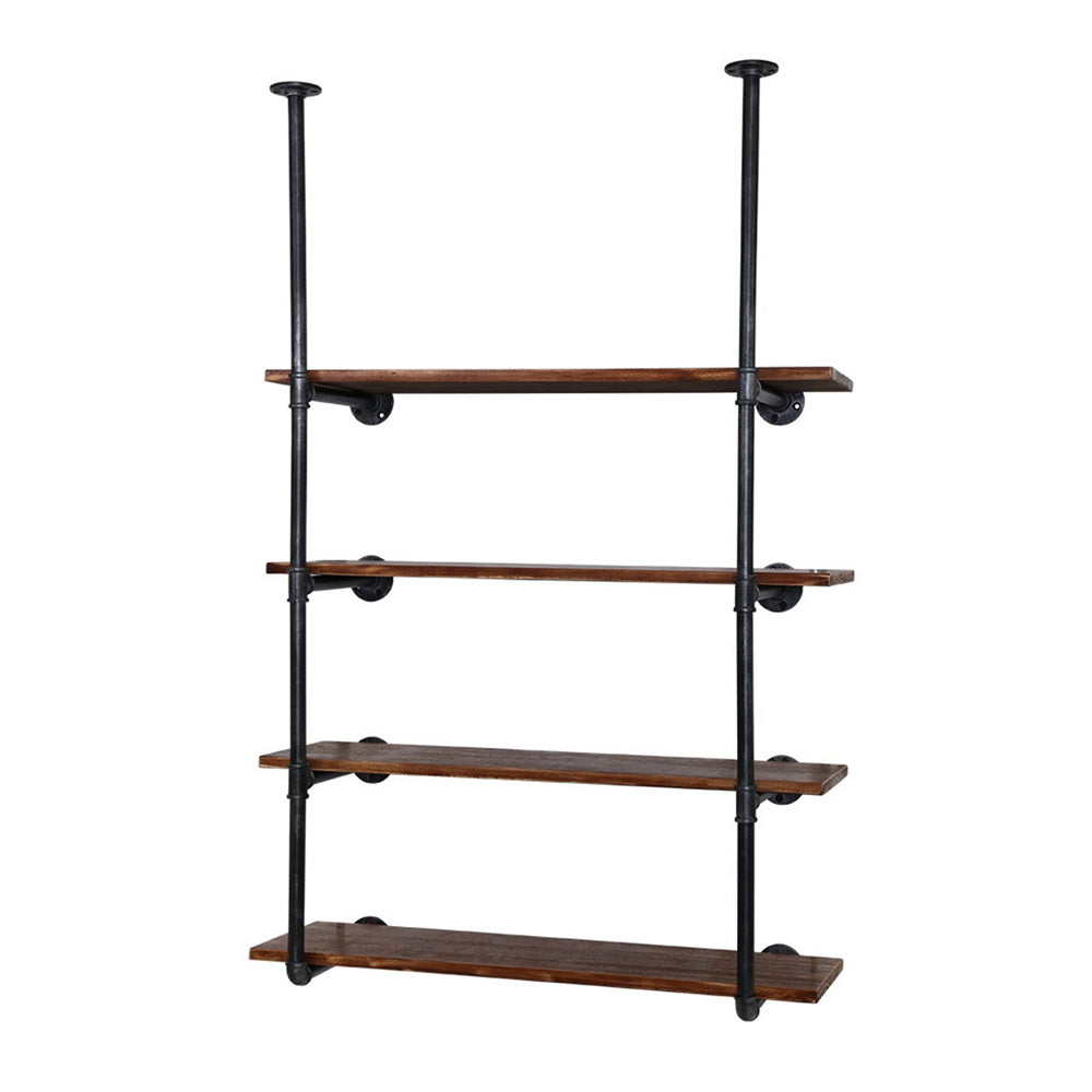 Industrial Wall Display Rustic Pipe DIY Shelves