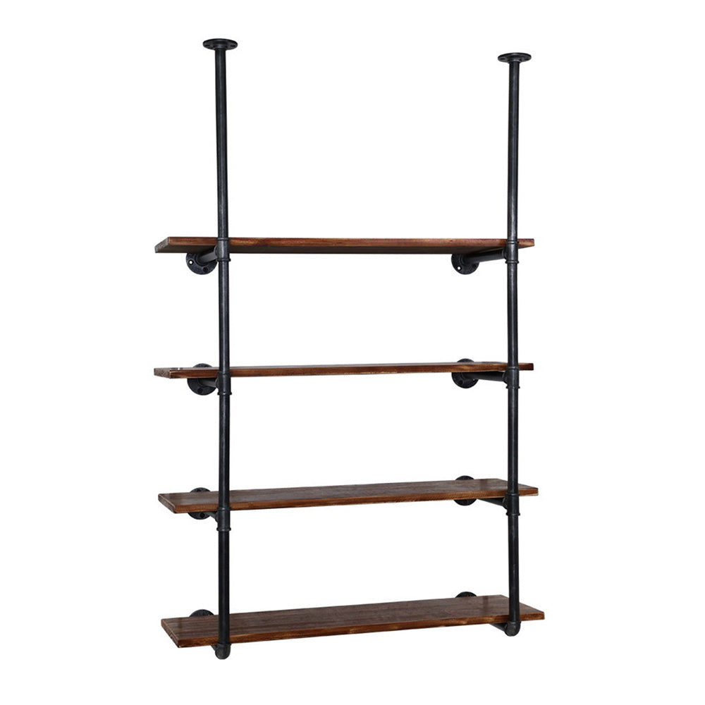 Industrial Wall Display Rustic Pipe DIY Shelves