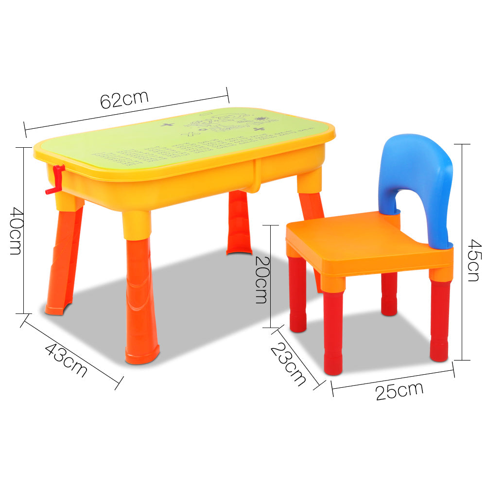 Kids 2 in 1 Chair and Sand Pit Table Set
