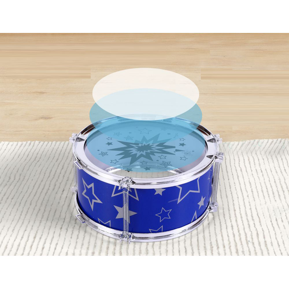 Kids 11 Drum Set Junior Drums Kit Musical Play Toys - Blue