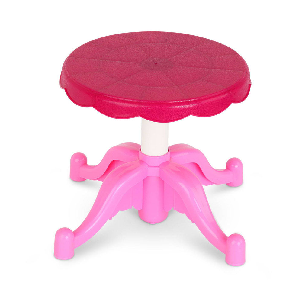 Kids Dressing Table Set with Stool and 30 pcs Accessories - Pink