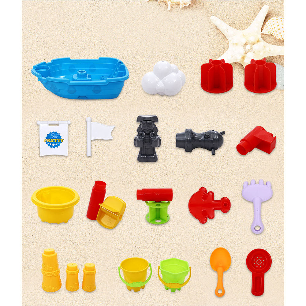 Kids Sand Pit Pirate Ship Toy Set