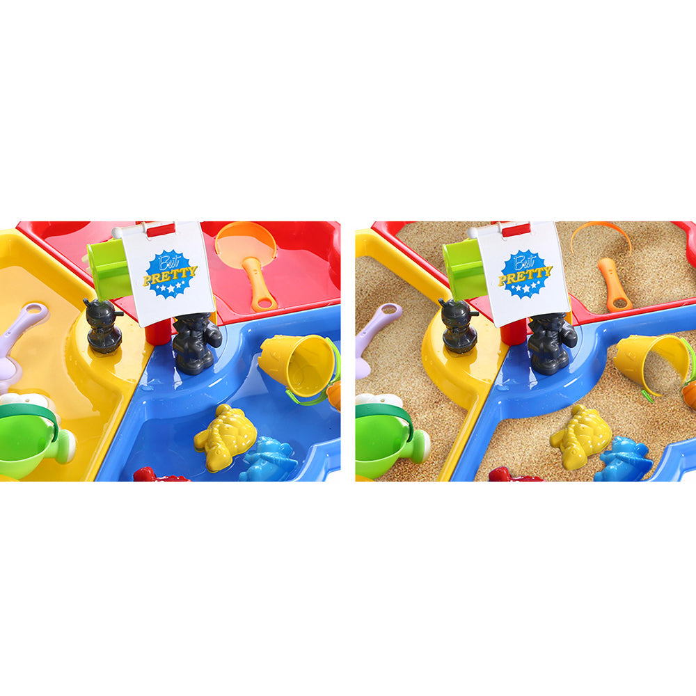Kids Outdoor Sand Pit Play Table Set