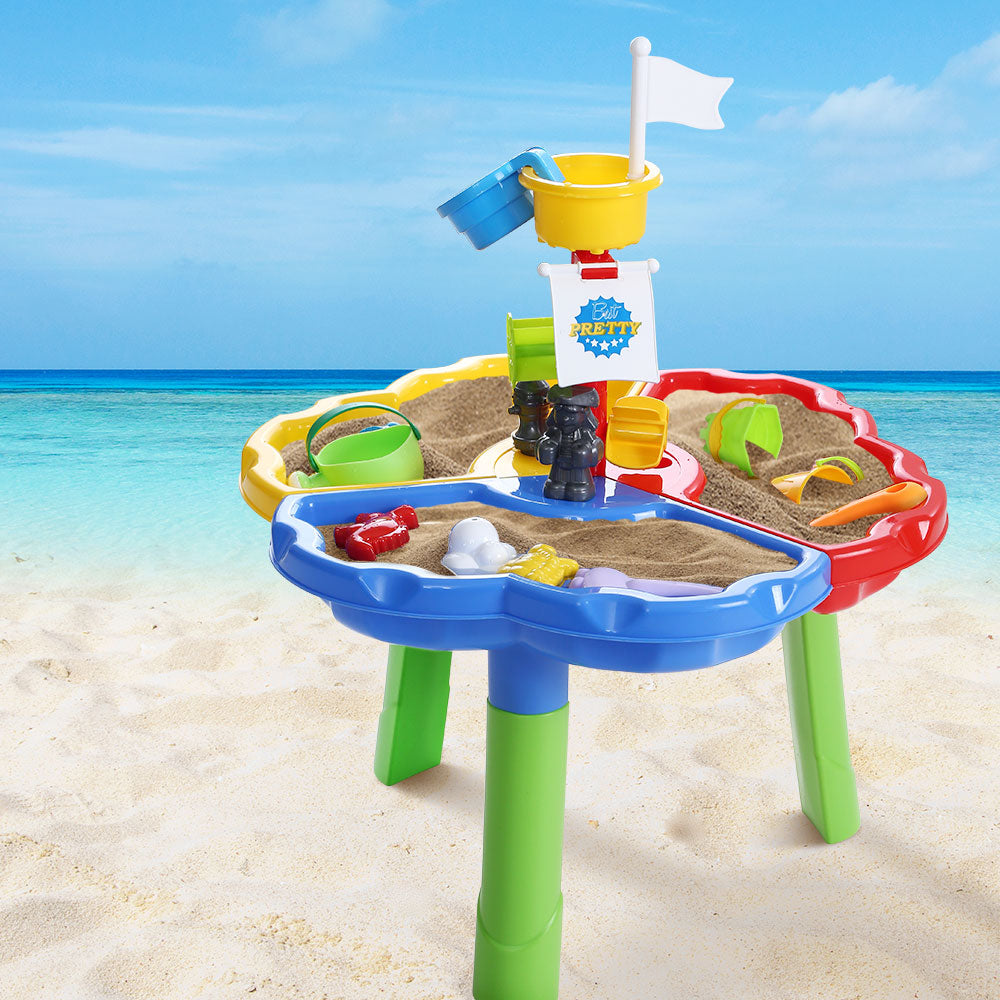 Kids Outdoor Sand Pit Play Table Set