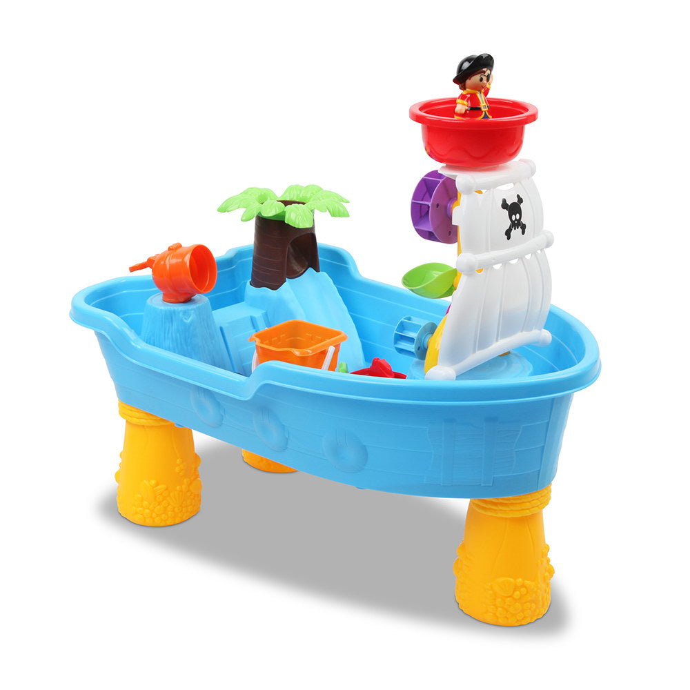 20 Piece Kids Pirate Boat Toy Set - Blue