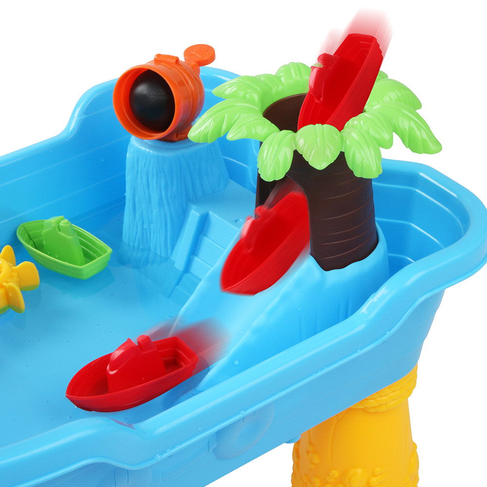 20 Piece Kids Pirate Boat Toy Set - Blue