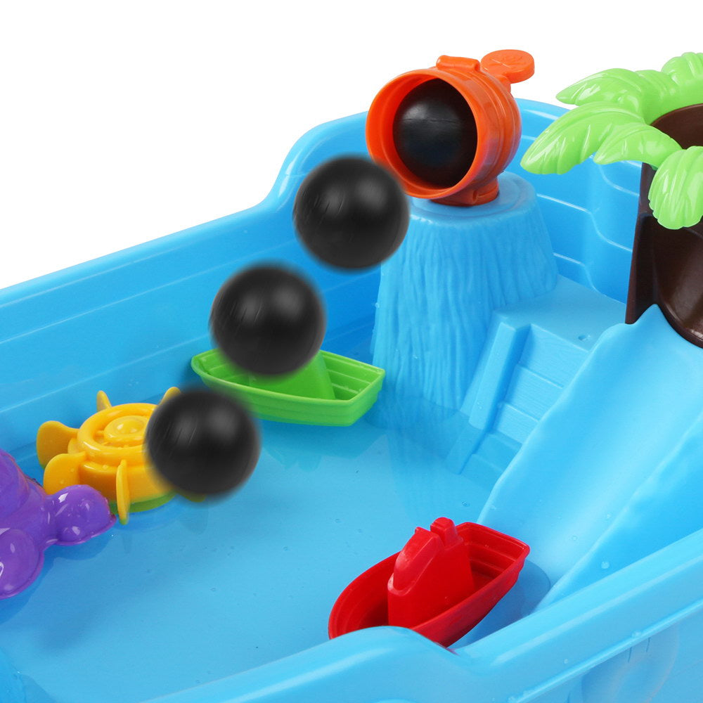 20 Piece Kids Pirate Boat Toy Set - Blue