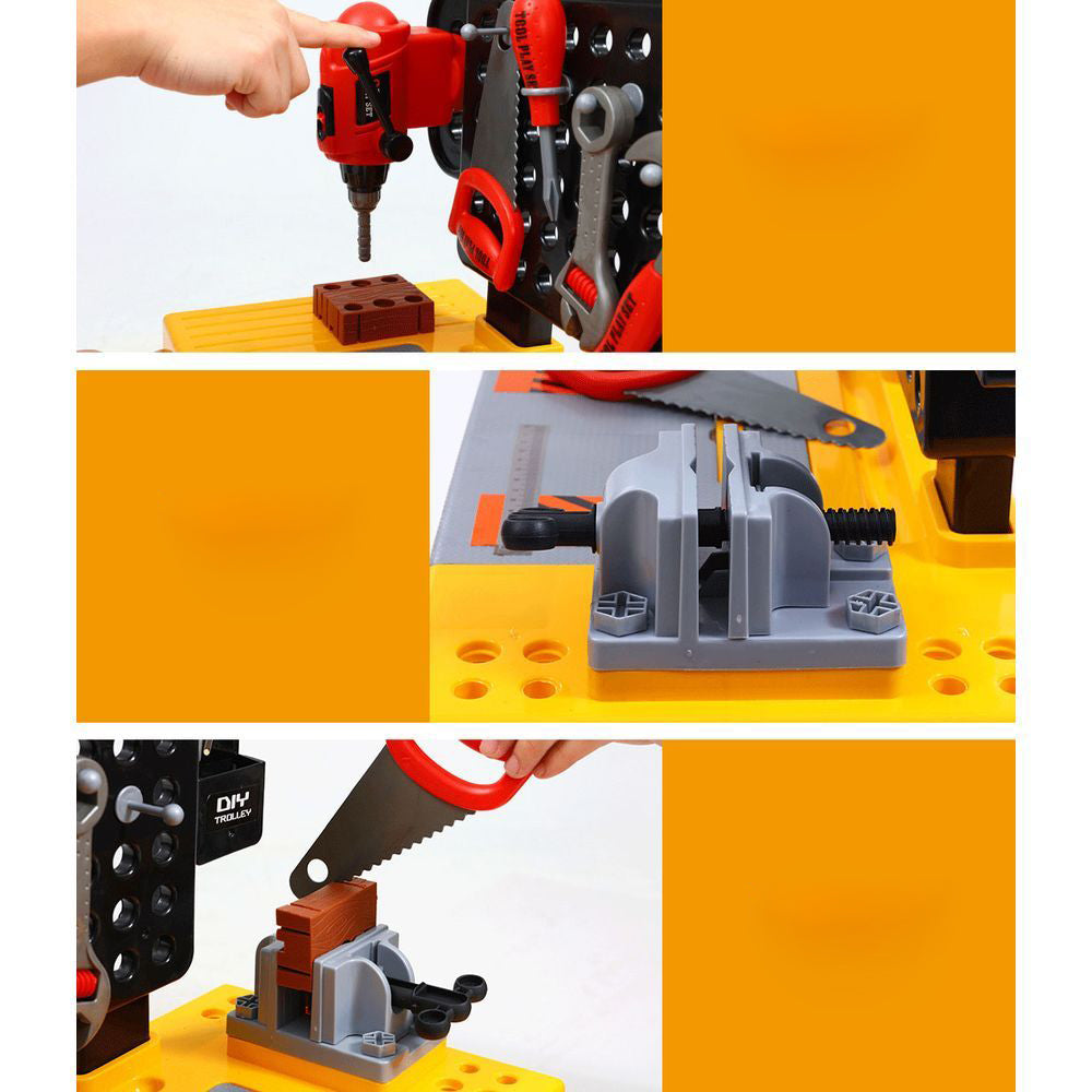 Kids Pretend Workbench Builder Toys - 54pcs