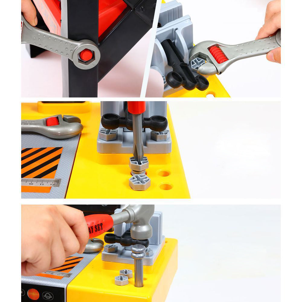 Kids Pretend Workbench Builder Toys - 54pcs