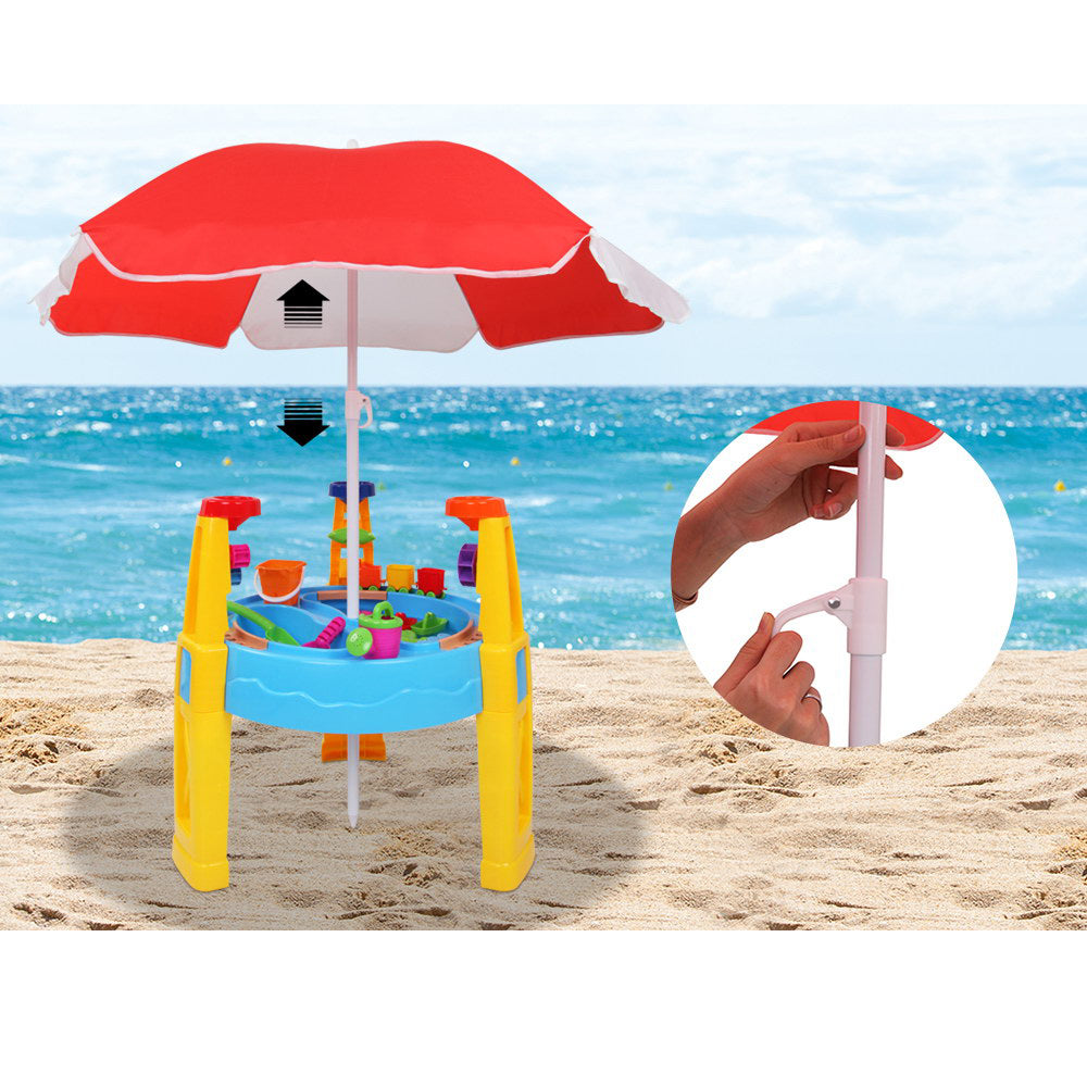 Kids Play Set Table with Umbrella - 26 Piece