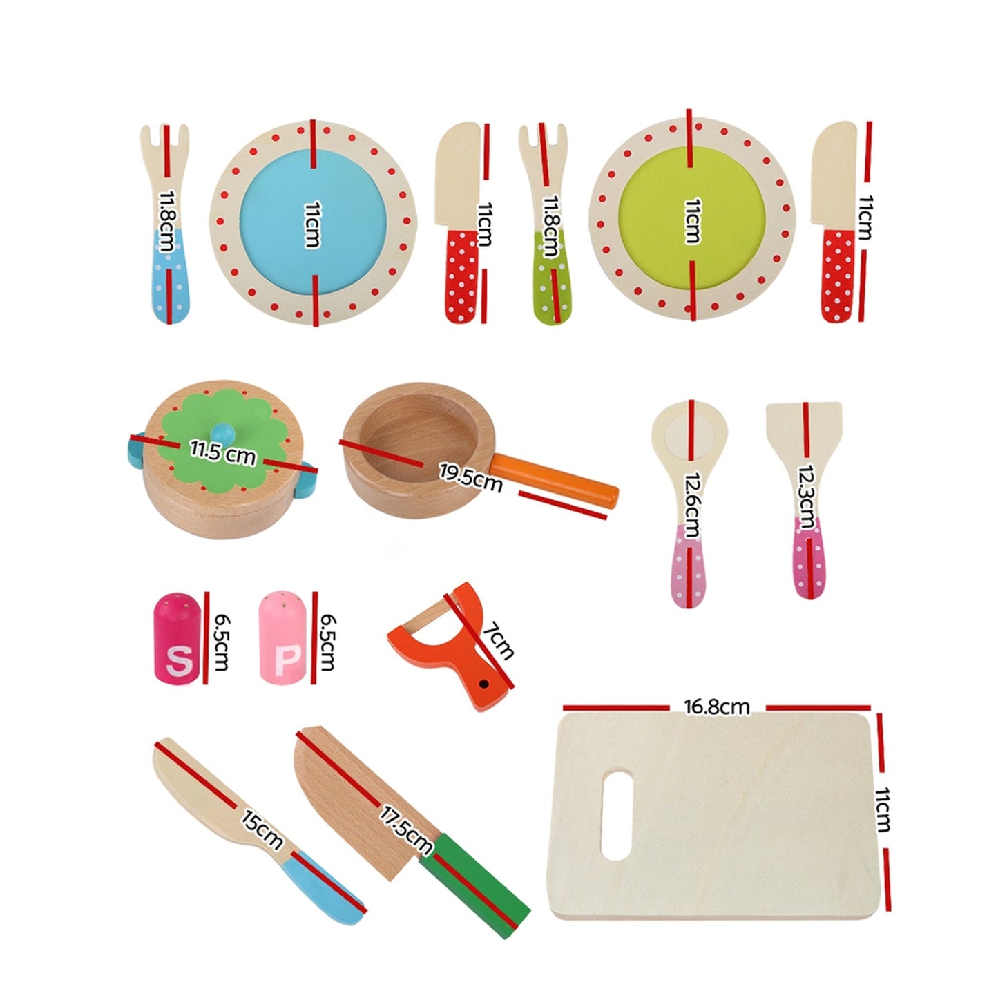 Kids Wooden Kitchen Playset