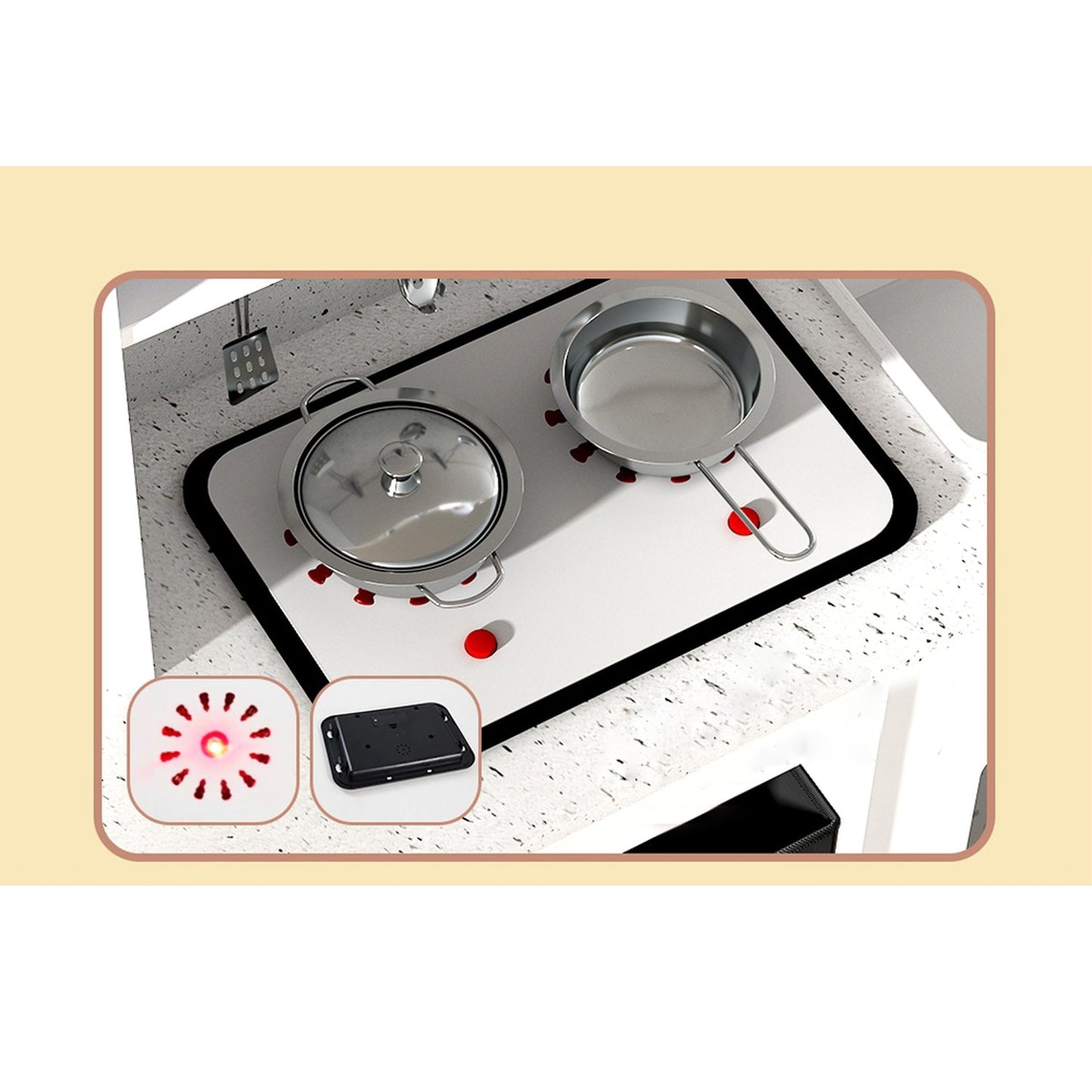 Kids Wooden Kitchen Playset