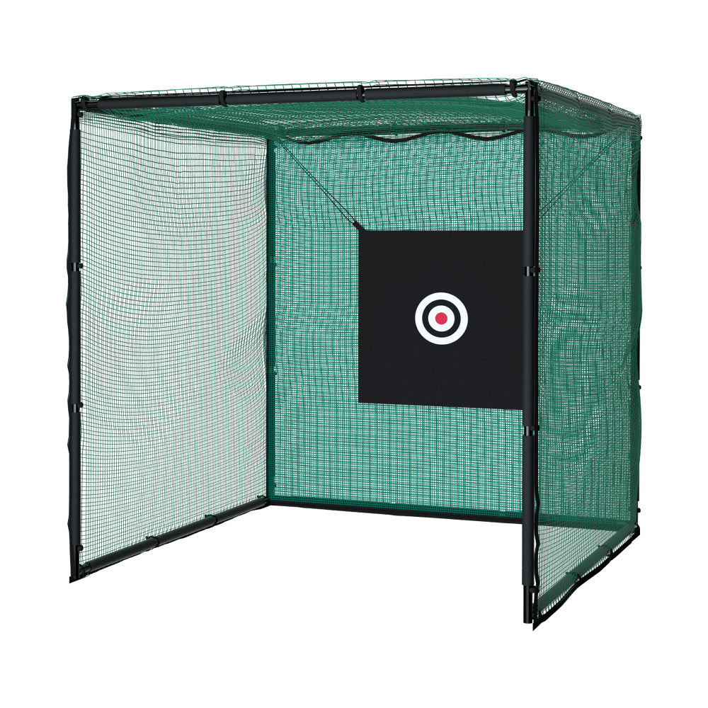 Golf Practice Cage Hitting Net with Steel Frame Football Baseball Training - 3M