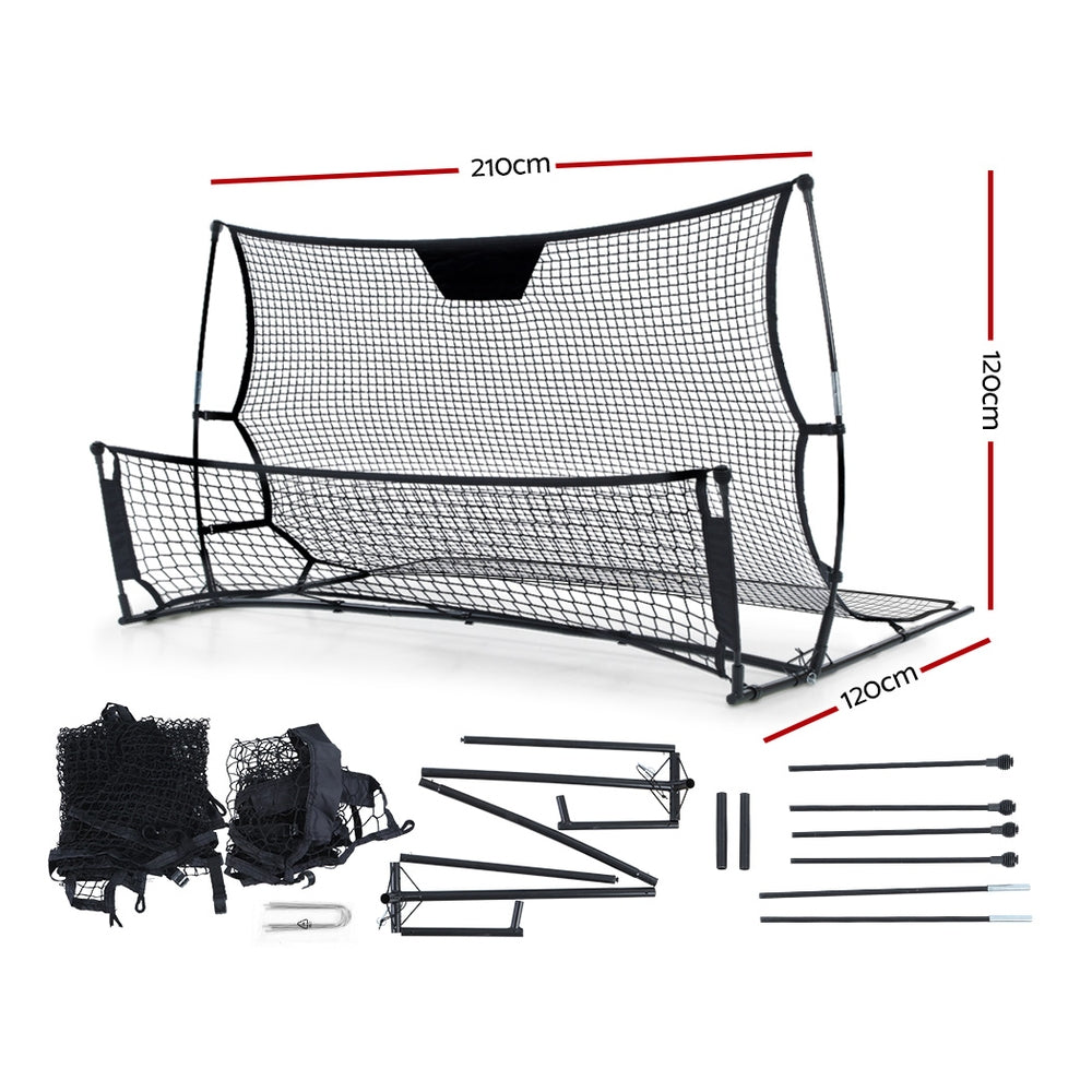 Portable Soccer Rebounder Net Volley Training Football Goal Trainer - XL