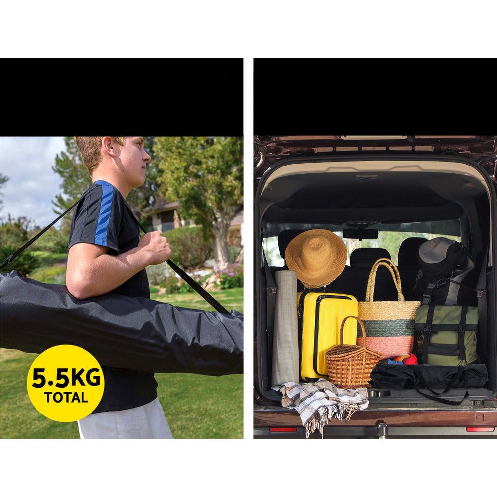 Portable Soccer Rebounder Net Volley Training Football Goal Trainer - XL
