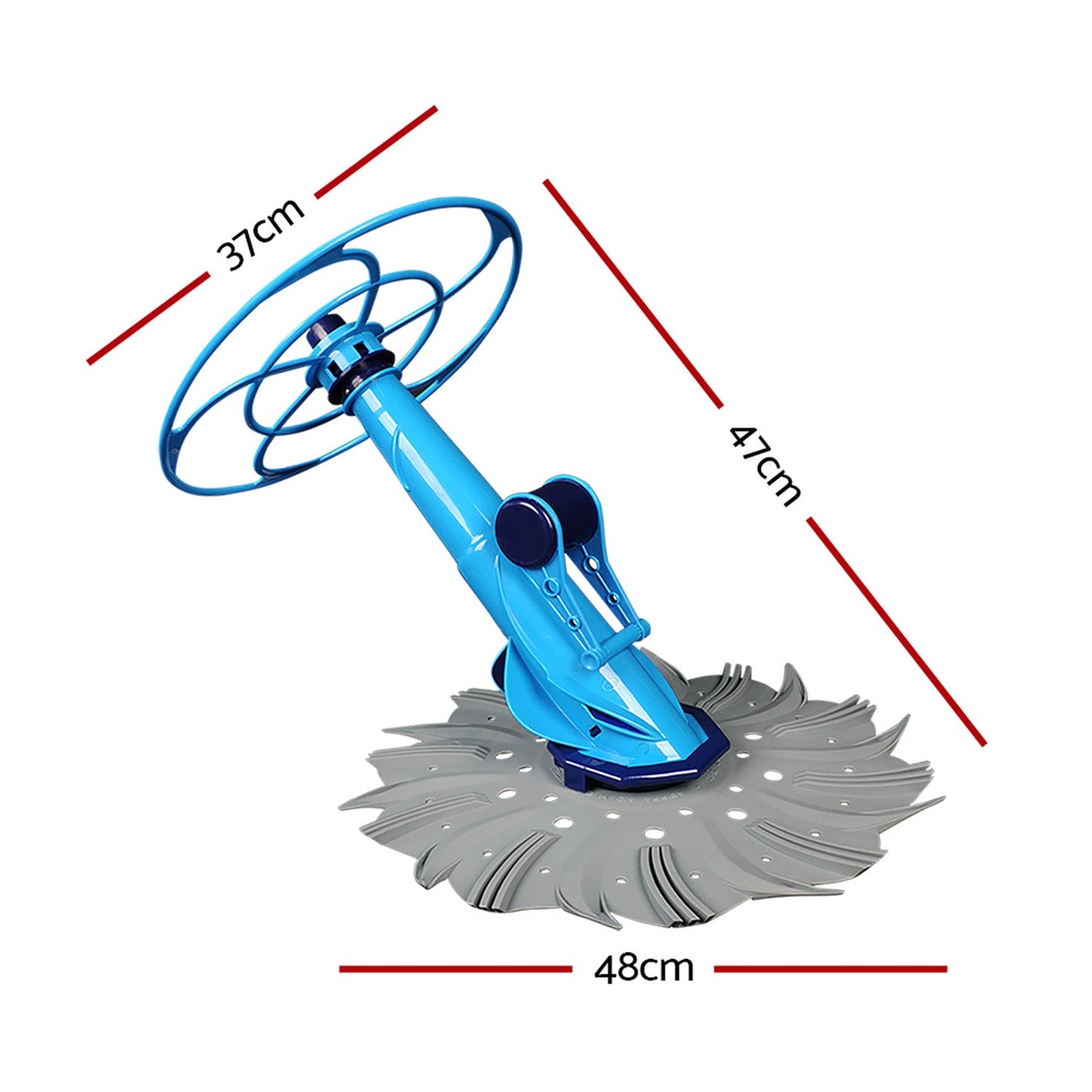 Vacuum Pool Cleaner Light Blue - For 0.8 to 3m Deep Pool