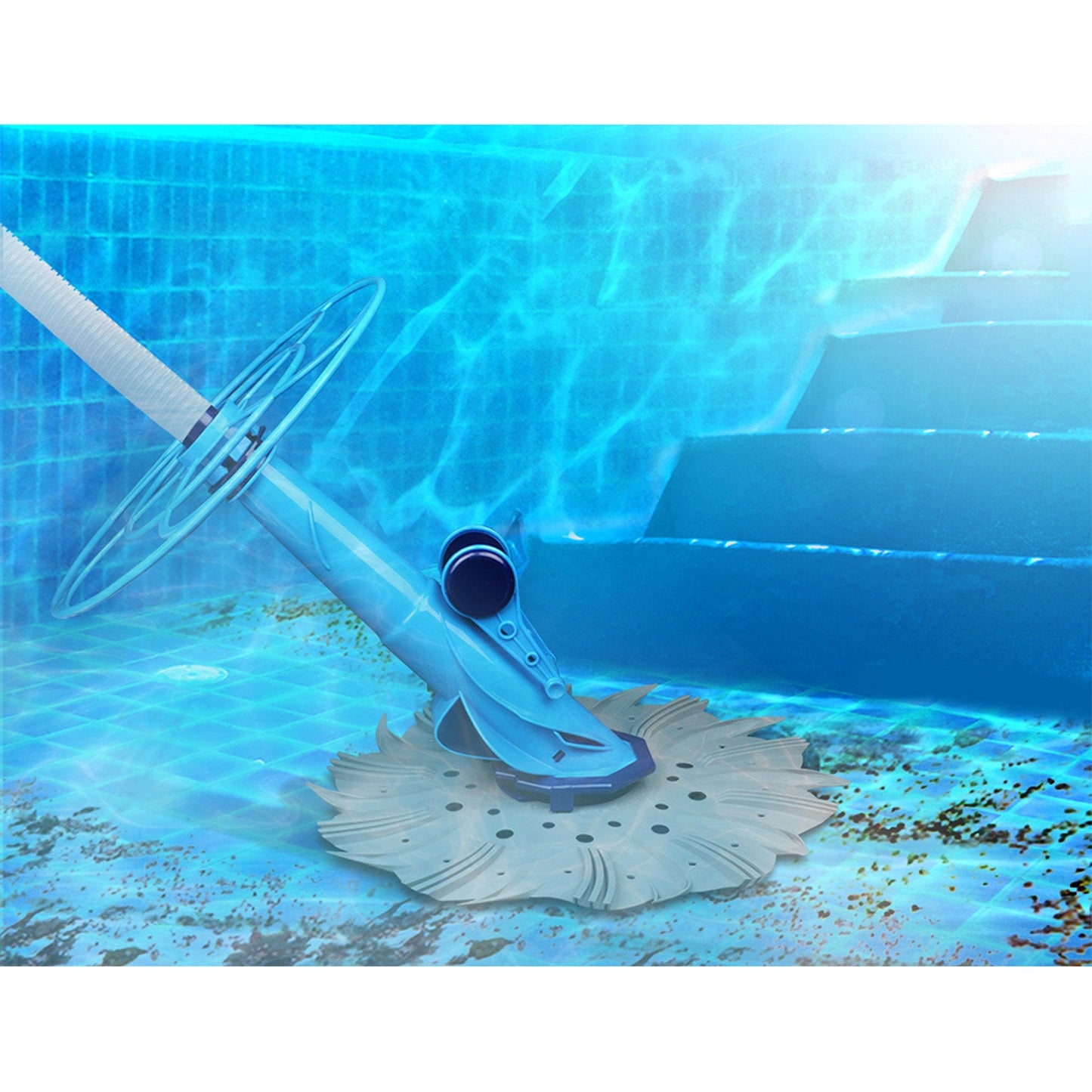 Vacuum Pool Cleaner Light Blue - For 0.8 to 3m Deep Pool