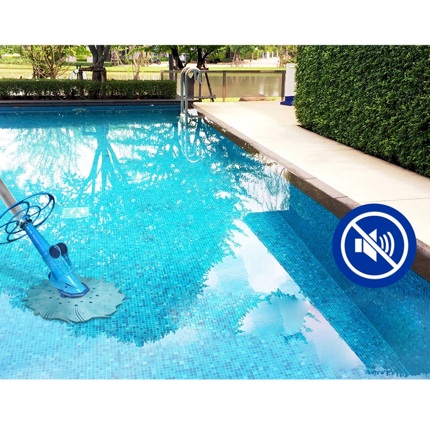 Vacuum Pool Cleaner Light Blue - For 0.8 to 3m Deep Pool