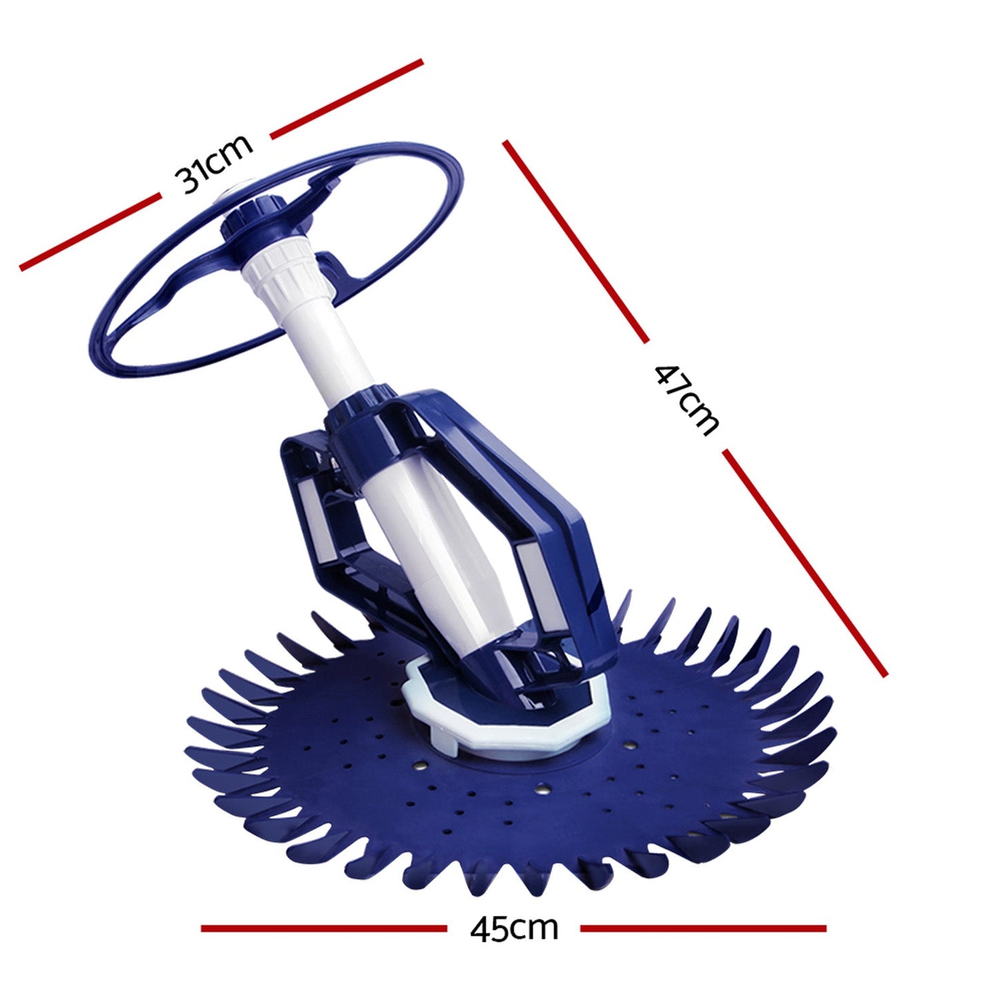 Vacuum Pool Cleaner Blue - For 0.8 to 3m Deep Pool