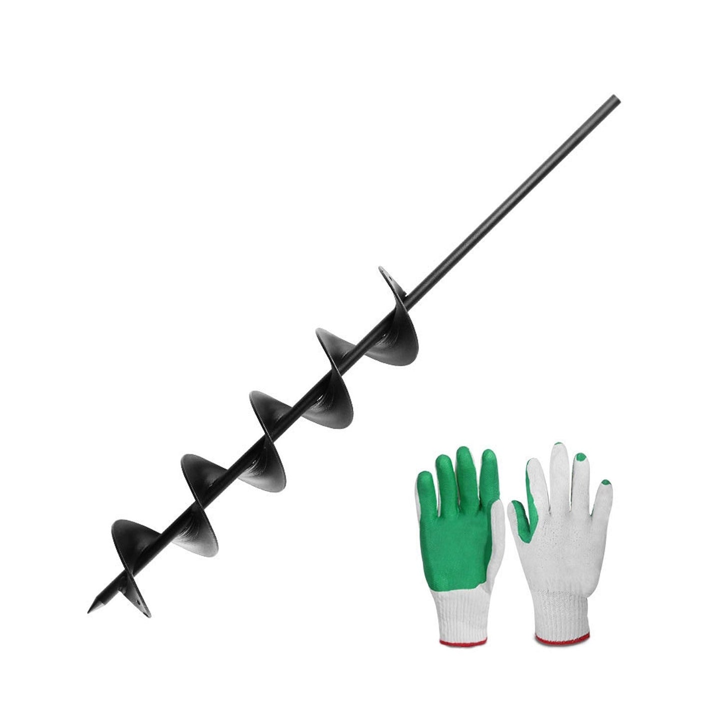 Black Power Garden Auger - 75 X 600MM