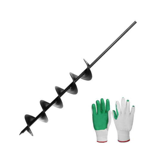 Black Power Garden Auger - 75 X 600MM