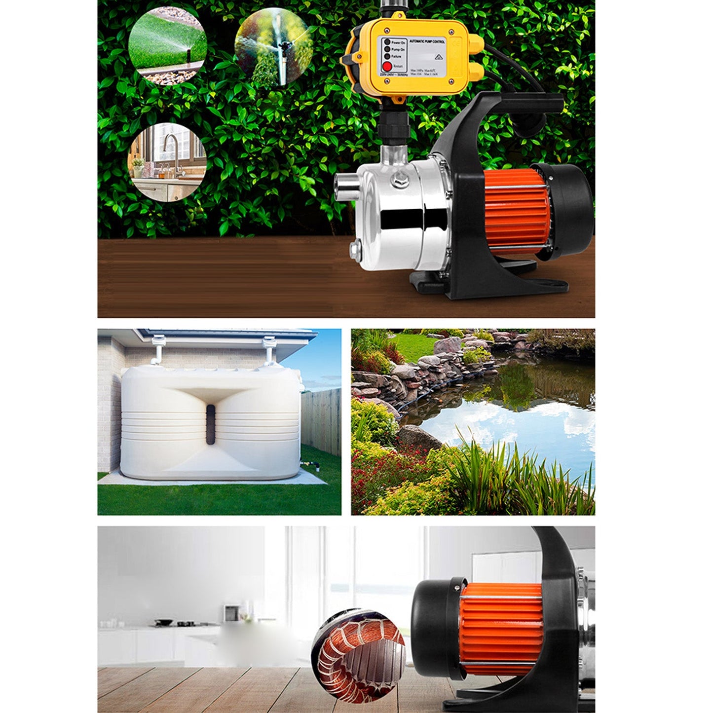 High Pressure Garden Water Pump - 800W