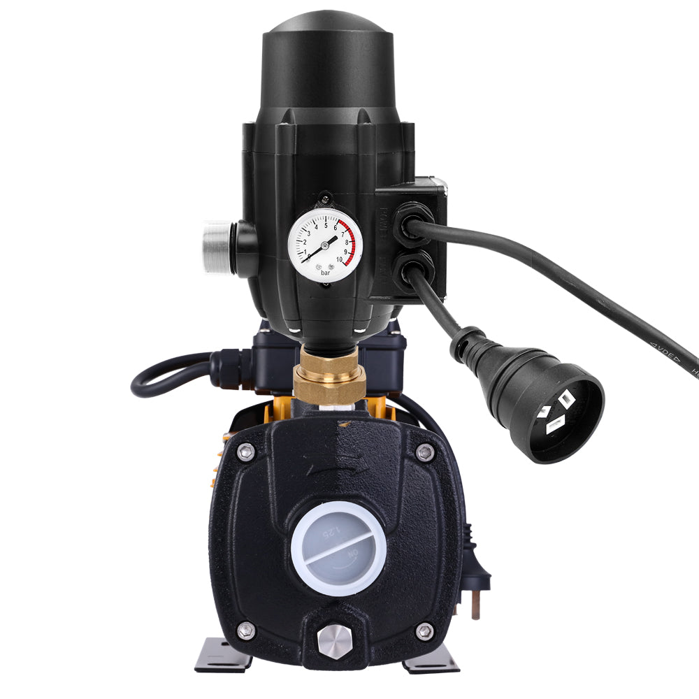 Multi Stage Water Pump Pressure Tank Garden Irrigation Black - 2000W